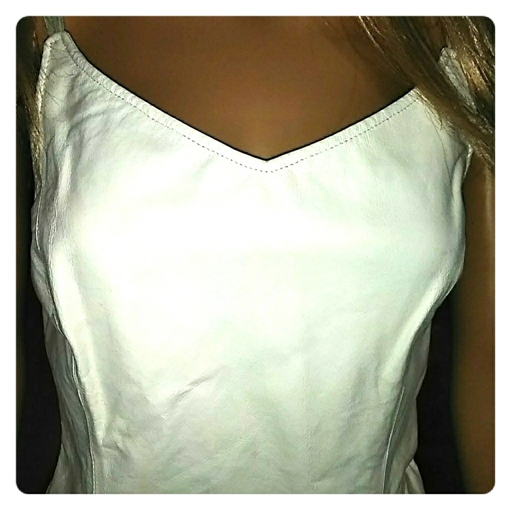 Shape fx leather cami